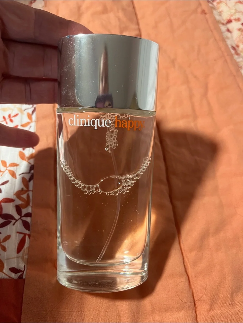 Clinique Happy Women's Clear Bottle with Orange Logo